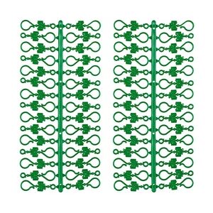 Navidacio 60 Stück Weihnachtskugeln Haken `Klassik Grüne Schleife` Aufhänger