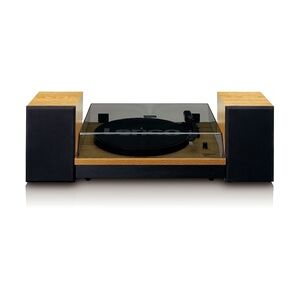 Lenco LS-300 Audio-Plattenspieler mit Riemenantrieb Schwarz, Holz