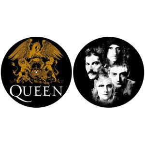 Queen Turntable Slipmat Set: Crest & Faces (Retail Pack)