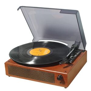 Vinylpladespiller Bluetooth-pladespiller med 2 indbyggede højttalere 3-Speed ​​Vintage LP-afspiller, understøtter Bluetooth i RCA Out