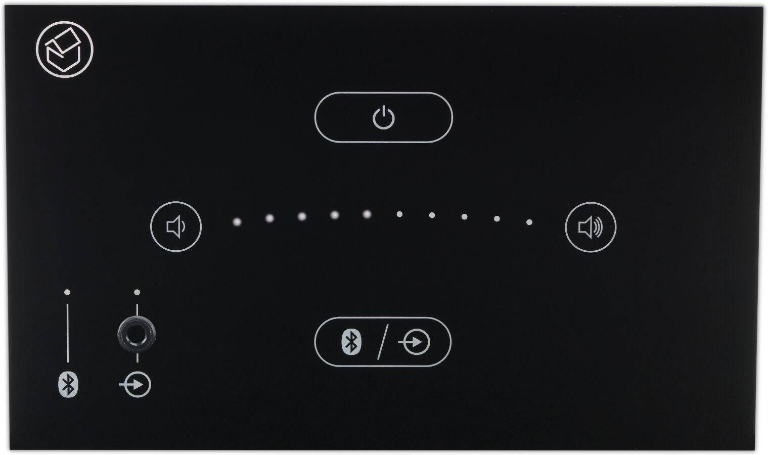 Systemline E50 Indbygningsforstærkerpanel Sort