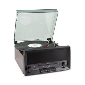 Fenton RP135W - Platine vinyle CD, platine vinyle et lecteur CD, technologie Bluetooth, 3 vitesses de disques 33 ?, 45 et 78 tours - Publicité