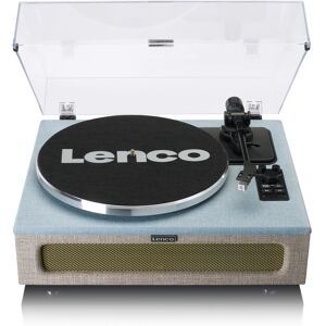 Lenco Platine vinyle avec 4 haut-parleurs incorporés Bleu 37x19x43cm