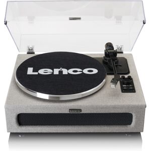 Lenco Platine vinyle avec 4 haut-parleurs incorporés Gris 37x19x43cm