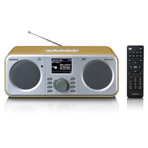 Lenco Radio internet avec dab+ et spotify connect bois Marron 14x11x28cm