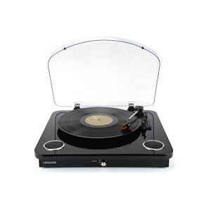 Platine vinyles Ledwood Round 300 Black - 33-45-78 Tours avec haut-parleurs stéréo 2x5W, Bluetooth - Encodage sur USB