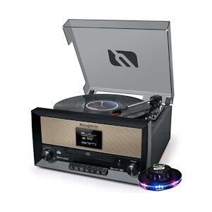 Muse Système chaîne Hifi - Muse MT-110DAB - et platine Vinyle avec écran TFT - CD/USB/AUX/FM/DAB/DAB+ - 33/45/78 tours - Lumière OVNI