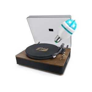 Muse Platine vinyle Muse MT-106 BT, 3 vitesses 33/45/78 tours, Stéréo 2x5W - Bluetooth, USB pour la lecture et l'encodage, DIAMS LED