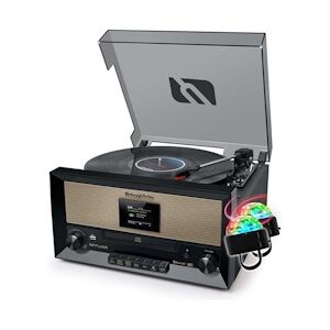 Chaîne Hifi - Muse MT-110DAB - et platine Vinyle avec écran - CD/USB/AUX/FM/DAB/DAB+ - 33/45/78 Trs - Bagues LED EN CADEAUX