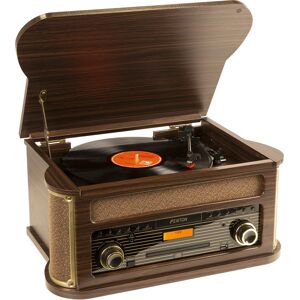 Fenton Memphis tourne-disque vintage en bois foncé - Platines disque