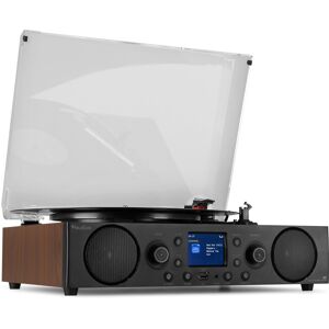 Centre audio Audizio Tulsa avec tourne-disque et radio DAB - Platines disque