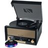 Système Chaîne Hifi - Muse MT-110B - CD 20W avec platine Vinyle - CD/FM/USB/AUX - 33/45/78 tours - Lumière OVNI