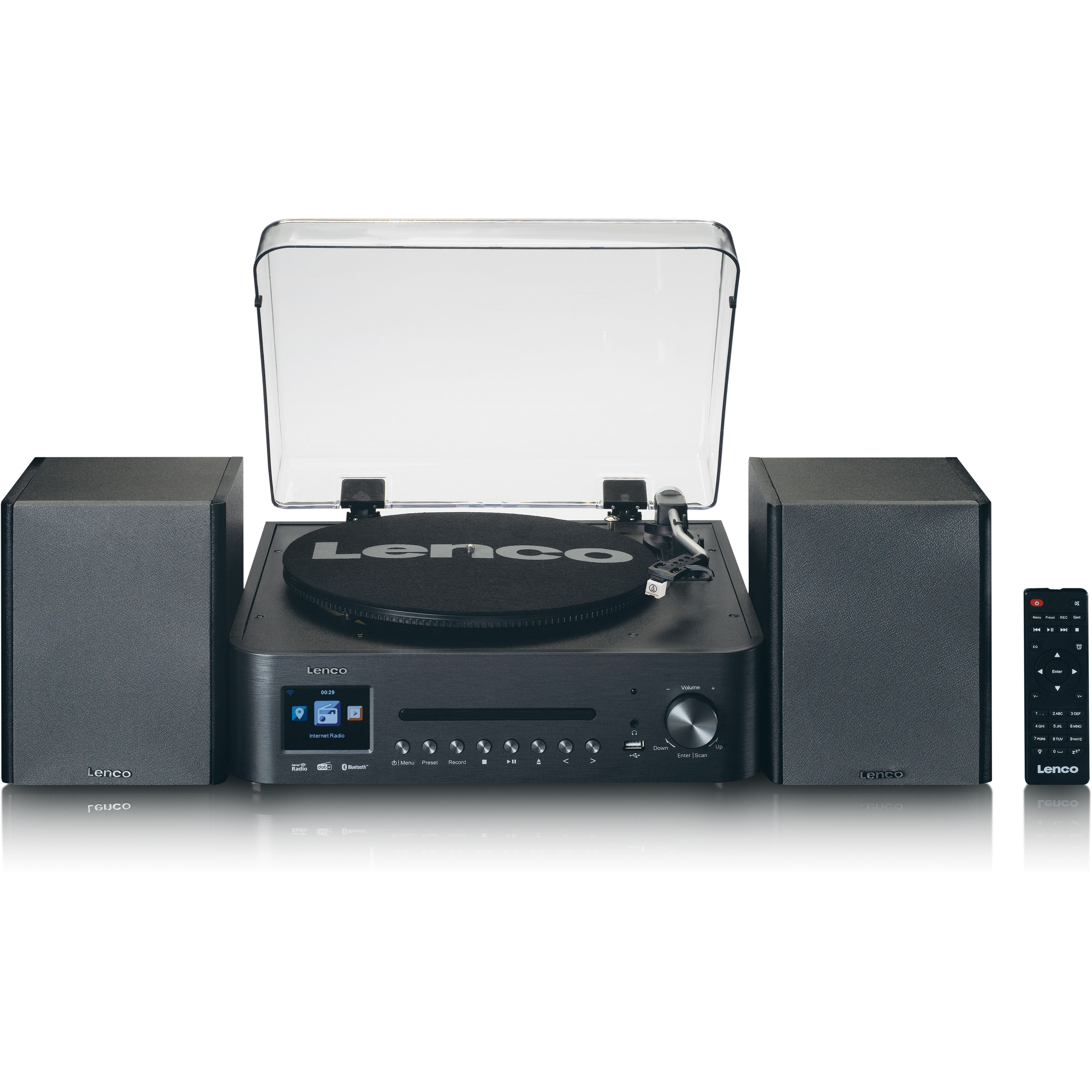 Lenco MC-460 platine vinyle / lecteur multimédia avec haut-parleurs
