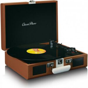 Lenco Classic Phono Tt-120 -Vinylskivspelare, Brun/vit