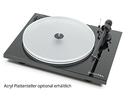 FBA_ESS2DIGSW Pro-Ject ESIIDIGBLK Essential II digital skivspelare med Ortofon OM 5E patron (svart)