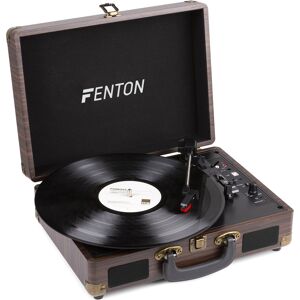 Fenton RP115B Record Player with BT Brown Wood - Record players