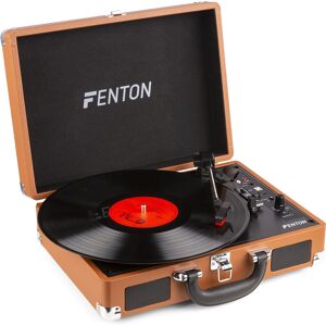 Fenton RP115F Record Player Brown -B-Stock- - Sale% Speakers