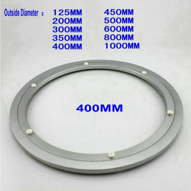 H H400 Outside Dia 400MM (16 Inch) Quiet and Smooth Solid Aluminium Lazy Susan Turntable Base