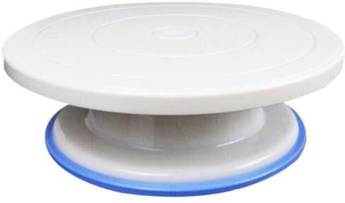 HOD Health&Home Kn100 2 Baking Tool With Non Slip Side Cake Turntable White