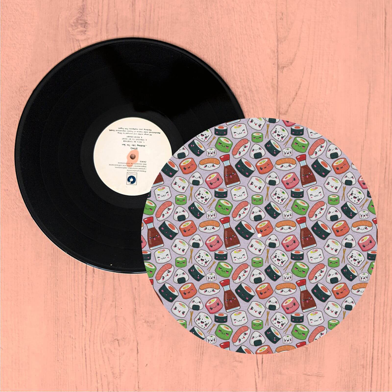 By IWOOT Kawaii Sushi Time Turntable Slip Mat