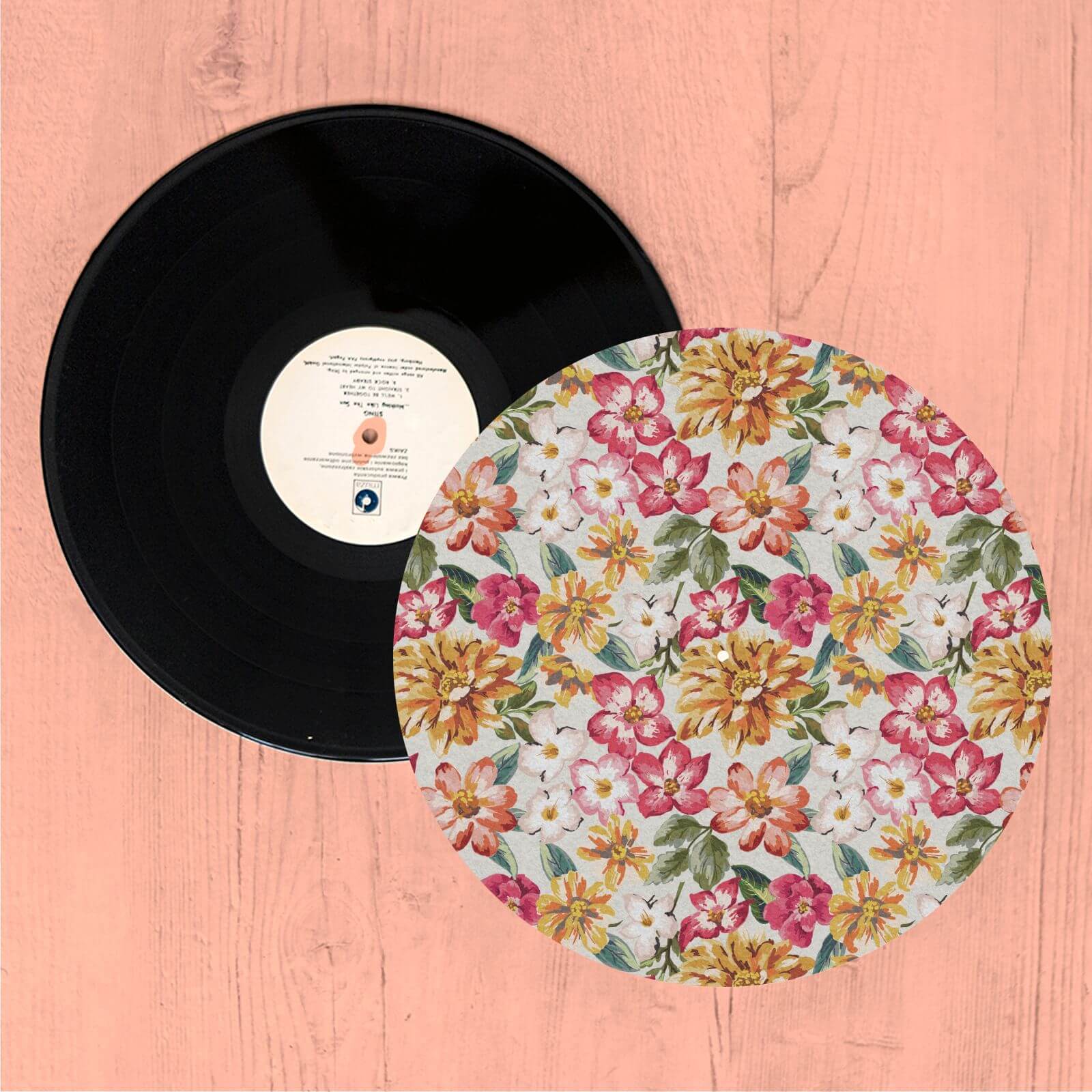 By IWOOT Tropical Flowers Turntable Slip Mat