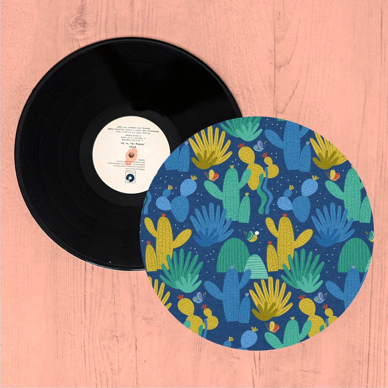 By IWOOT Night Time Cactus Turntable Slip Mat