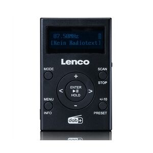 Lenco DAB+ Radio PDR-011, Schwarz