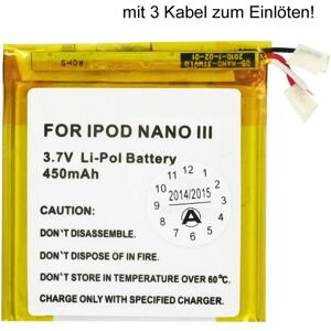 AccuCell Akku passend für Apple iPOD touch 4G 616-0337, 616-0333, 07-001-01