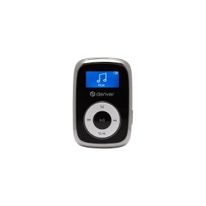 Denver MPS-316, MP3 afspiller, 16 GB, LCD, Sort, Metallic, Hvid