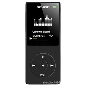 unbranded 16 GB Mp3 klassisk ultra-lang batterilevetid op til 70 timers musikafspilning med 1,8 tommer skærm, lille sports-MP3-afspiller til børn/voksen (hukommelseskortplads