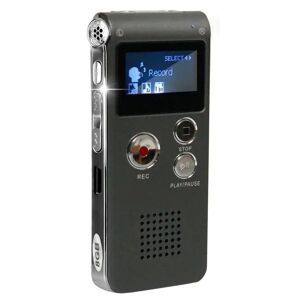 Northix Diktafon med MP3-funktion Black