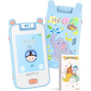 AGPTEK 32Go MP3 Enfant Bluetooth 5.3 avec Appareil Photo, Mignon Chat Design Enfant Lecteur Écran TFT 2,8 Pouces, Baladeur MP3 Fille Qualité sonore Hi-FI avec Jeux de puzzle,Enregistreur,Réveil Bleu - Publicité