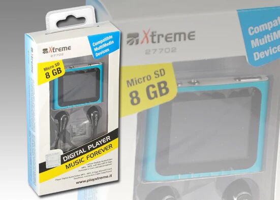 Xtreme 27702 Lettore MP4 8 GB Blu