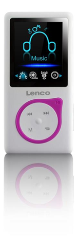 Lenco Xemio-668 Lettore MP3 Rosa, Bianco 8 GB