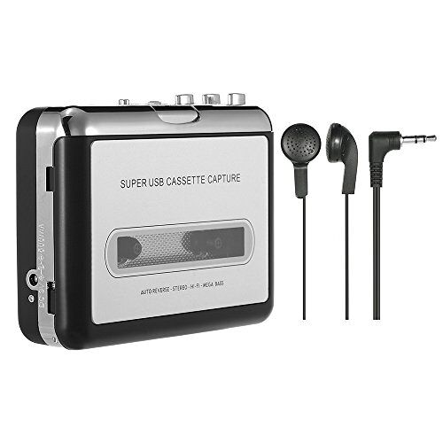 Docooler USB-converter band naar MP3- en cassettespeler, zet audiocassettes om in digitale MP3-cassettes voor MP3- of Windows-opname