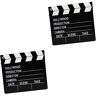 Alasum 2 Stuks Leisteen Klepper Film Klepel Klapper Bord Film Duig Regisseurs Duig Regisseursduo Kind Cosplay Bamboe Video-