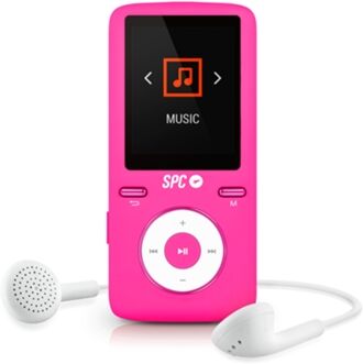 Spc Leitor MP4 Pure Sound Colour 8488P (Rosa - 8GB - Autonomia: até 12 h)