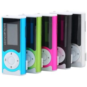 TOMTOP JMS Portable Mini MP3 Music Player Metal MP3 Player with LCD Screen LED Light Support TF Memory Card