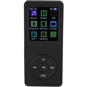 PUSOKEI MP3 Music Player, 1.8inch TFT Screen Portable 7 Modes Music Player,with Picture Function, Video Playback,Supports Expanded Up to 64GB, for Students, Kids, Sports (Black)