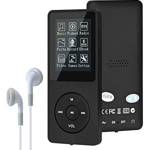 Mp3 Players,MP3/MP4 Digital Music Player,Lychee Upgrade 8GB Portable HiFi Lossless Sound Music Player with Music/Video/Voice Record/FM Radio/E-Book Reader, Supports up to 64GB (Black)