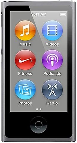 Refurbished: Apple iPod Nano 7th Generation 16GB - Space Grey, B