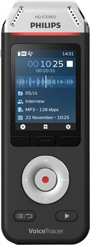 Refurbished: Philips DVT2810 Voice Tracer Audio Recorder, A