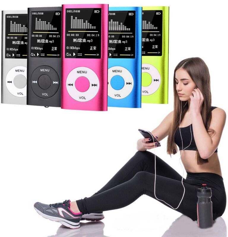 Orianna Colorful MP3 Music Player HIFI MP3 Player Digital LCD Screen Voice Recording FM Radio Support Multiple Languages