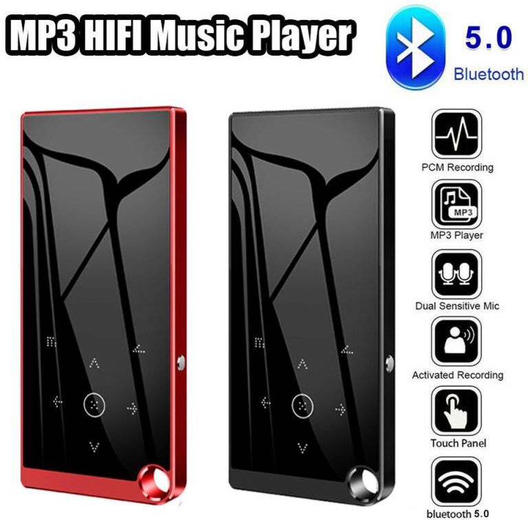 Electronic DreamWorks Bluetooth-compatible 5.0 Lossless Mp3 Music Player 2.4-inch Screen Hifi Audio FM/Ebook/Recorder/MP4