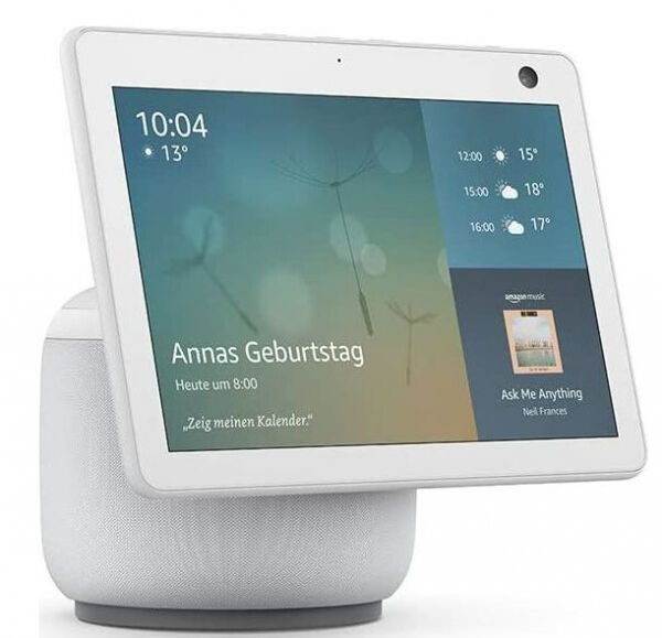 Amazon Echo Show 10 - Smart Home Hub mit Bildschirm - Weiss