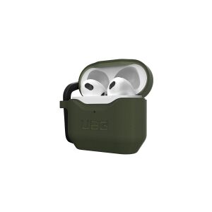 Urban Armor Gear UAG Rugged Case for Airpods (3rd Gen, 2021) - Std. Issue Silicone_001 Olive - Taske til trådløse øreknopper - antimikrobiel - silicone - olivengrøn - for Apple AirPods (3. generation)