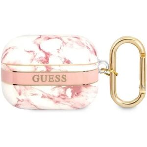 Guess Airpods Pro Skal Marble Strap Collection - Rosa