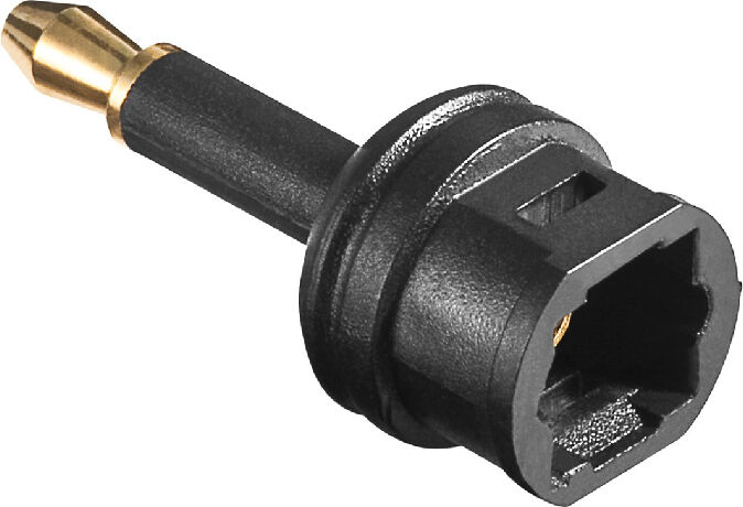 KD Optische Toslink (v) - Mini Toslink (m) Adapter - Verguld - Zwart