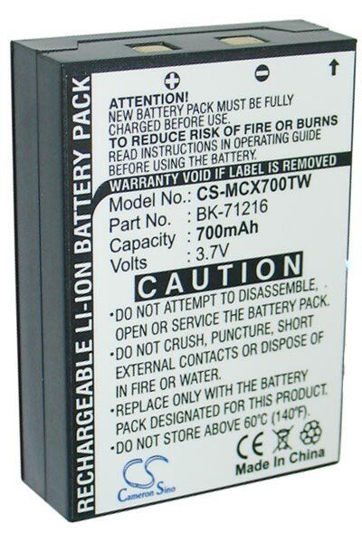 Cobra Batteri (700 mAh 3.7 V) passende til Batteri til Cobra LI3900-2 DX 14-Mile Radio