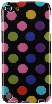 Apple iPod Touch 5/6 Cover Dots (Black, Multicolor)